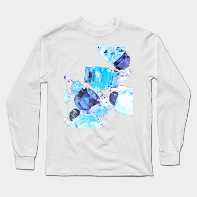 Topaz  Blingz Long Sleeve T-Shirt by Sash8140